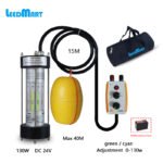 Leedmart 130W LED Night Fishing Light IP68 Waterproof Underwater DC12V/24V Attracting Fishing Ligh