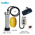 Leedmart 200W LED Night Fishing Light IP68 Waterproof Underwater DC12V/24V Attracting Fishing Ligh