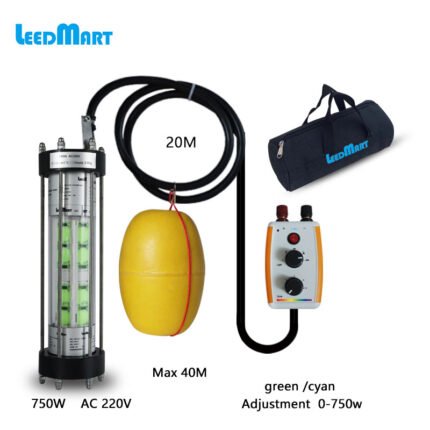 Leedmart 750W Professional LED Night Fishing Light IP68 Waterproof Underwater 220V Attracting Fishing Ligh